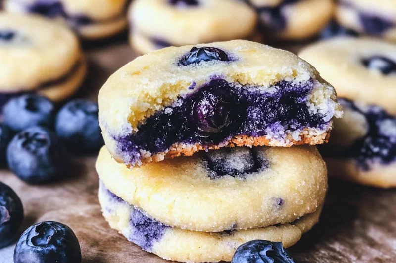 Lemon Blueberry Cheesecake Cookies