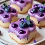 Mini Lavender Blueberry Cakes