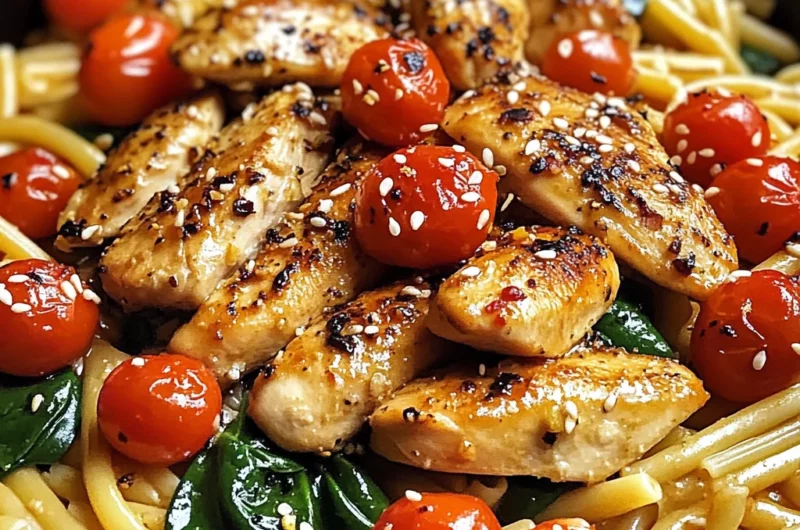 One-Pan Sweet and Smoky Garlic Chicken Pasta