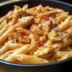 One-Pot Creamy Cajun Honey BBQ Chicken Pasta