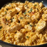 One-Skillet Creamy Spicy Ranch Chicken & Pasta