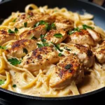 One-Skillet Spicy Cajun Chicken Alfredo