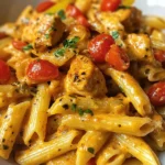 One Pot Creamy Cajun Chicken and Cheddar Pasta