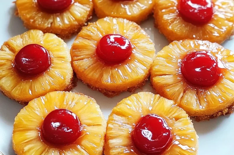 Pineapple Upside-Down Sugar Cookies