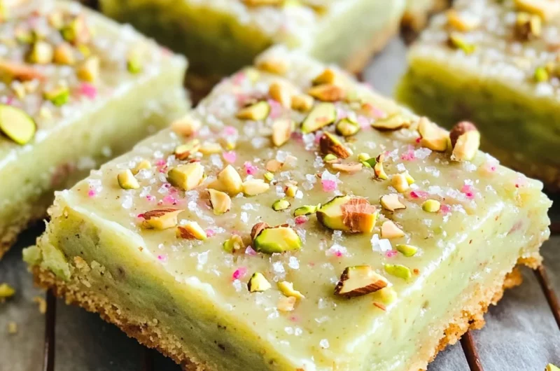 Pistachio Pudding Sugar Cookie Bars