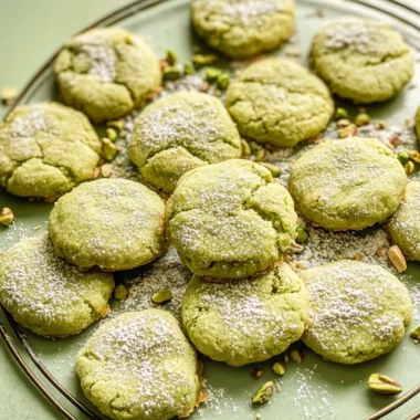 Pistachio Wedding Cookies