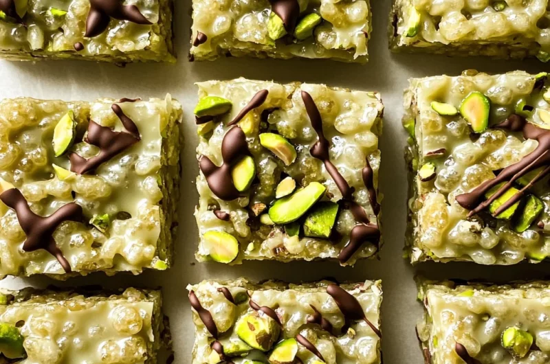 Pistachio and White Choc Rice Krispies Treats Recipe