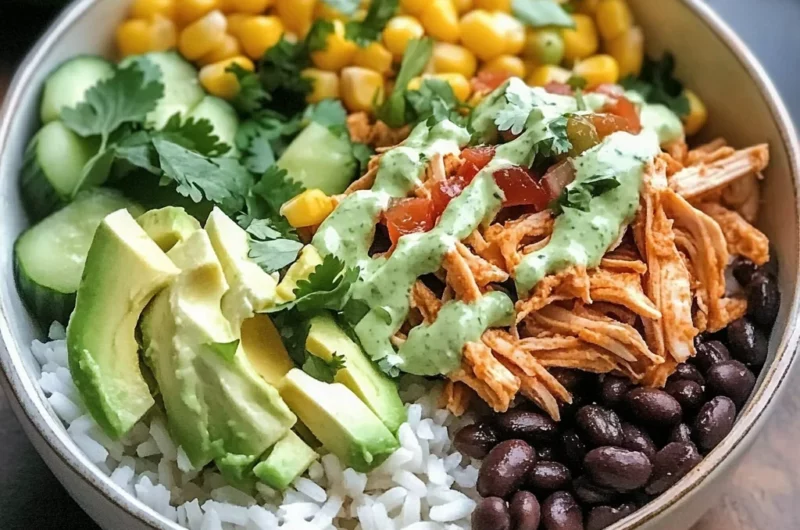 Slow Cooker Chicken Burrito Bowl