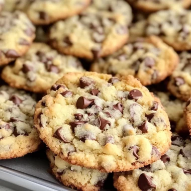 Sweet Chocolate Chip and Toffee Shortbread Cookies