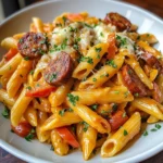 Sweet and Smoky Honey BBQ Sausage Pasta