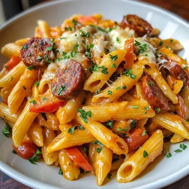 Sweet and Smoky Honey BBQ Sausage Pasta