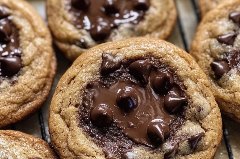 Thick Espresso Chocolate Chip Cookies