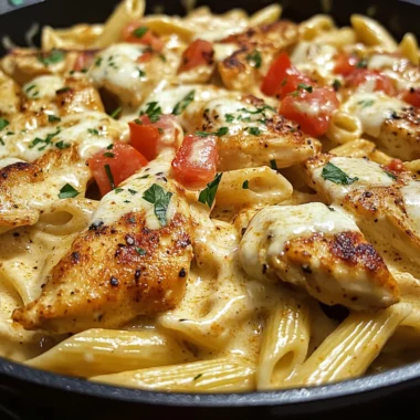 Ultimate Cajun Mozzarella Chicken Ranch Pasta