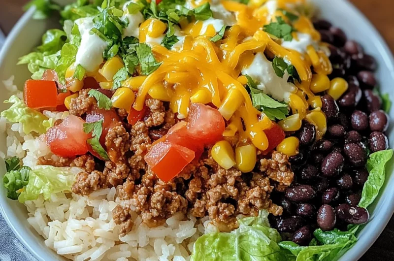 30-Minute Taco Rice Bowl Your Family Will Devour