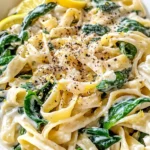 45 Easy Pasta Recipes: Lemon Spinach Pasta