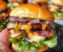 Bacon Ranch BBQ Chicken Sliders