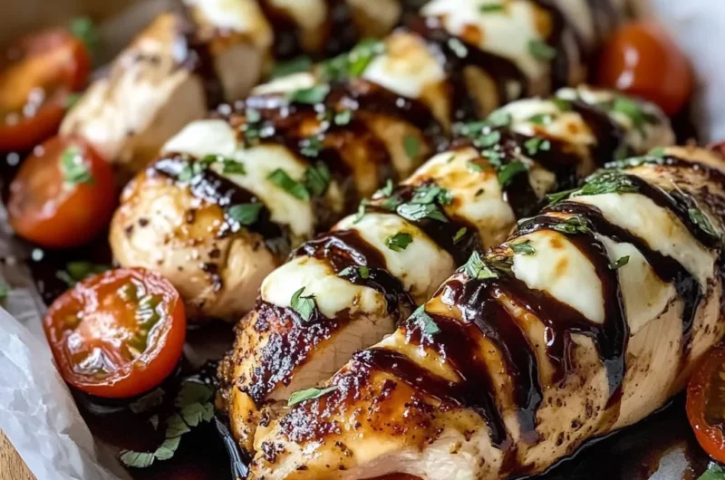 Balsamic Baked Chicken Breast with Mozzarella Cheese: A Cozy Italian-Inspired Classic