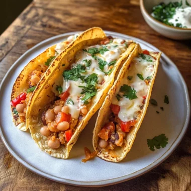 Buffalo White Bean Tacos