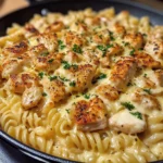 Cheesy Chicken Pasta Skillet