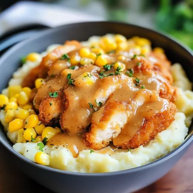 Chicken Mashed Potato Bowls