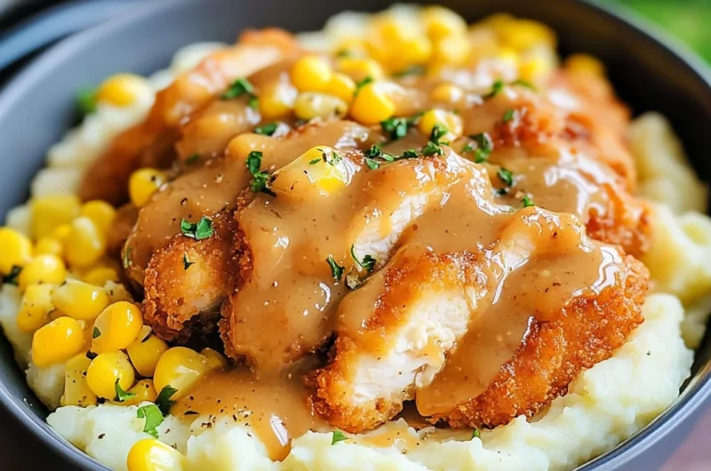 Chicken Mashed Potato Bowls