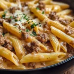 Creamy Beef Pasta Easy and Quick Recipe