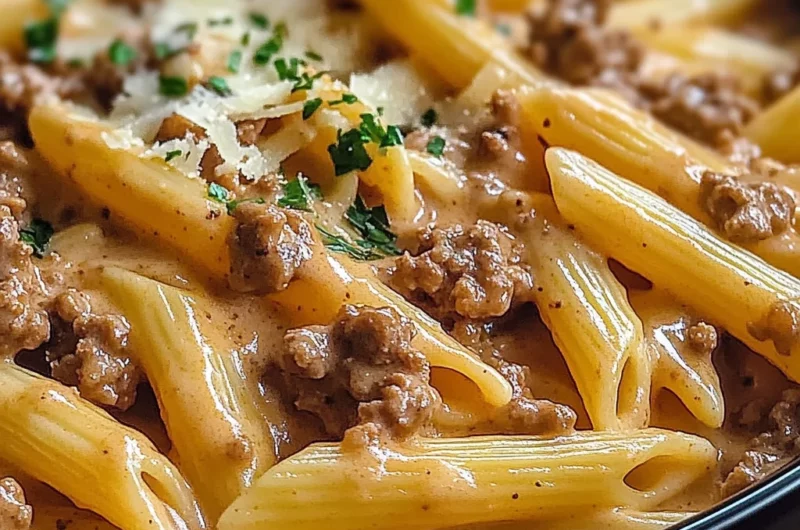 Creamy Beef Pasta Easy and Quick Recipe
