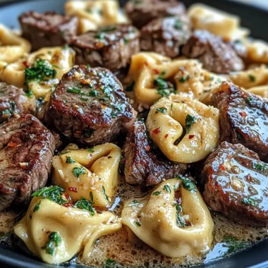 Creamy Cowboy Butter Tortellini Steak Bites