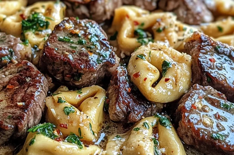 Creamy Cowboy Butter Tortellini Steak Bites