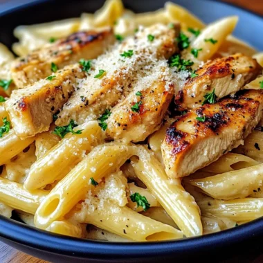 Creamy Garlic Butter Chicken Pasta