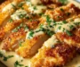 Crispy Parmesan Chicken with Creamy Garlic Sauce