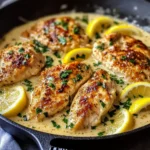 Delicious Creamy Lemon Garlic Chicken recipe