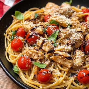 Easy Bruschetta Chicken Pasta Recipe