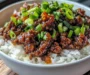 Easy Korean Ground Beef Bowl Recipe with Ginger Soy Sauce for Quick Dinners