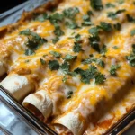 Easy Queso Chicken Enchiladas