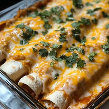 Easy Queso Chicken Enchiladas