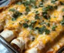 Easy Queso Chicken Enchiladas