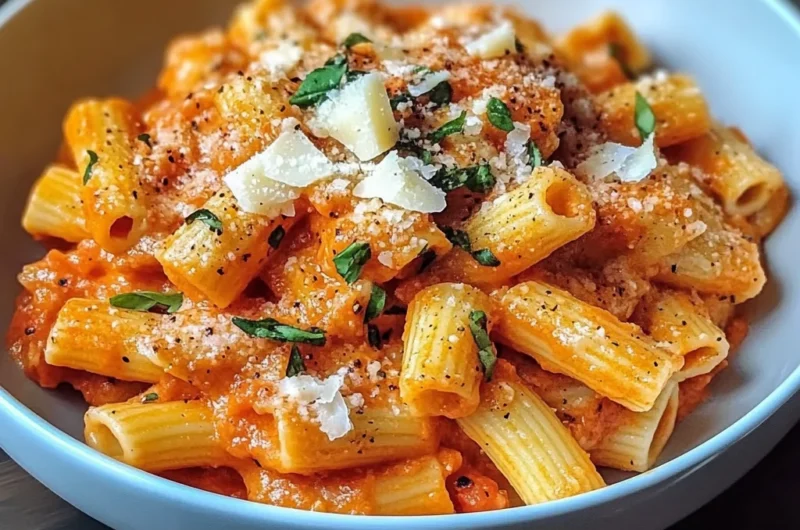 Easy and Creamy Tomato Garlic Pasta