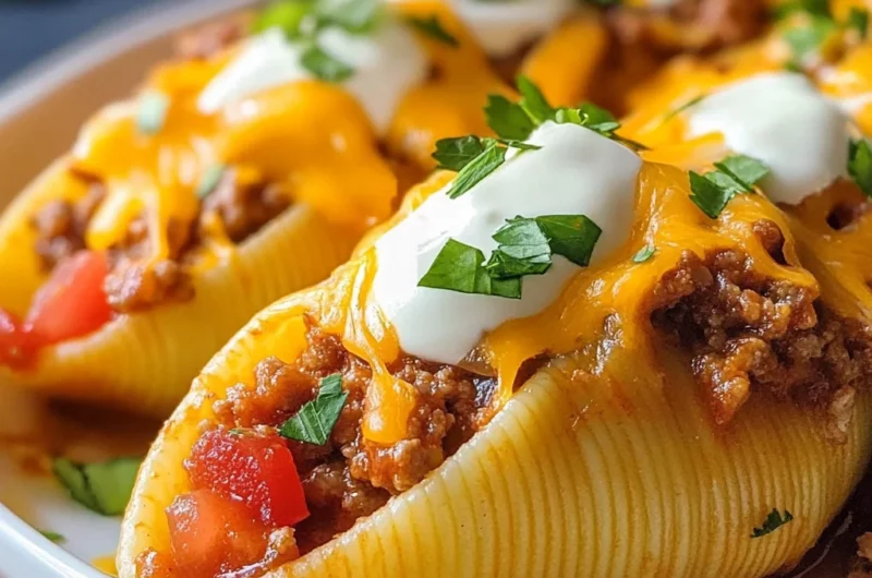 Enchilada Stuffed Shells