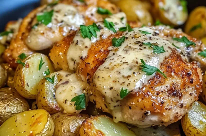 Garlic Parmesan Chicken and Potatoes