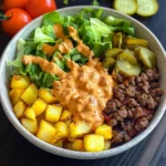 Gesunde Burger Bowl