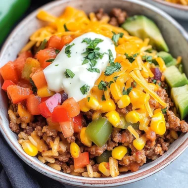 Ground Beef Burrito Bowl