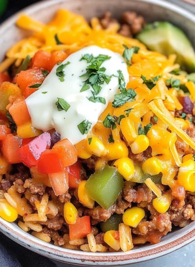 Ground Beef Burrito Bowl