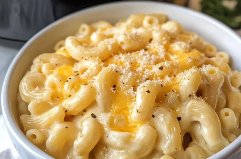High-Protein Crockpot Mac and Cheese