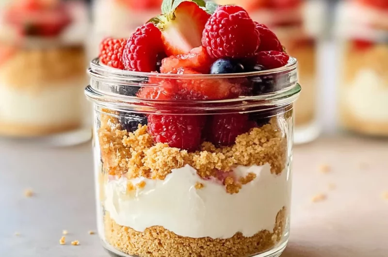 High Protein Cheesecake Jars Recipe