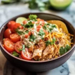 High Protein Cottage Cheese Chicken Taco Bowl