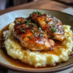 Honey Butter Skillet Chicken Recipe Easy Weeknight Dinner with Garlic Mashed Potatoes