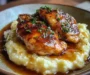 Honey Butter Skillet Chicken Recipe Easy Weeknight Dinner with Garlic Mashed Potatoes