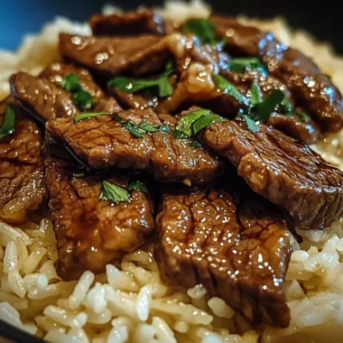 Honey Garlic Butter Steak and Rice Skillet