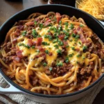 One Pot Cowboy Spaghetti